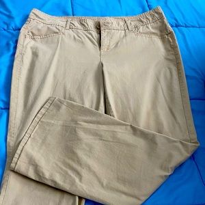 Maurices khaki bootcut pants